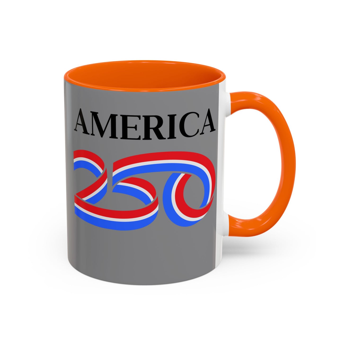 America 250 Grey Accent Mug by theGreenDragonTavern.shop