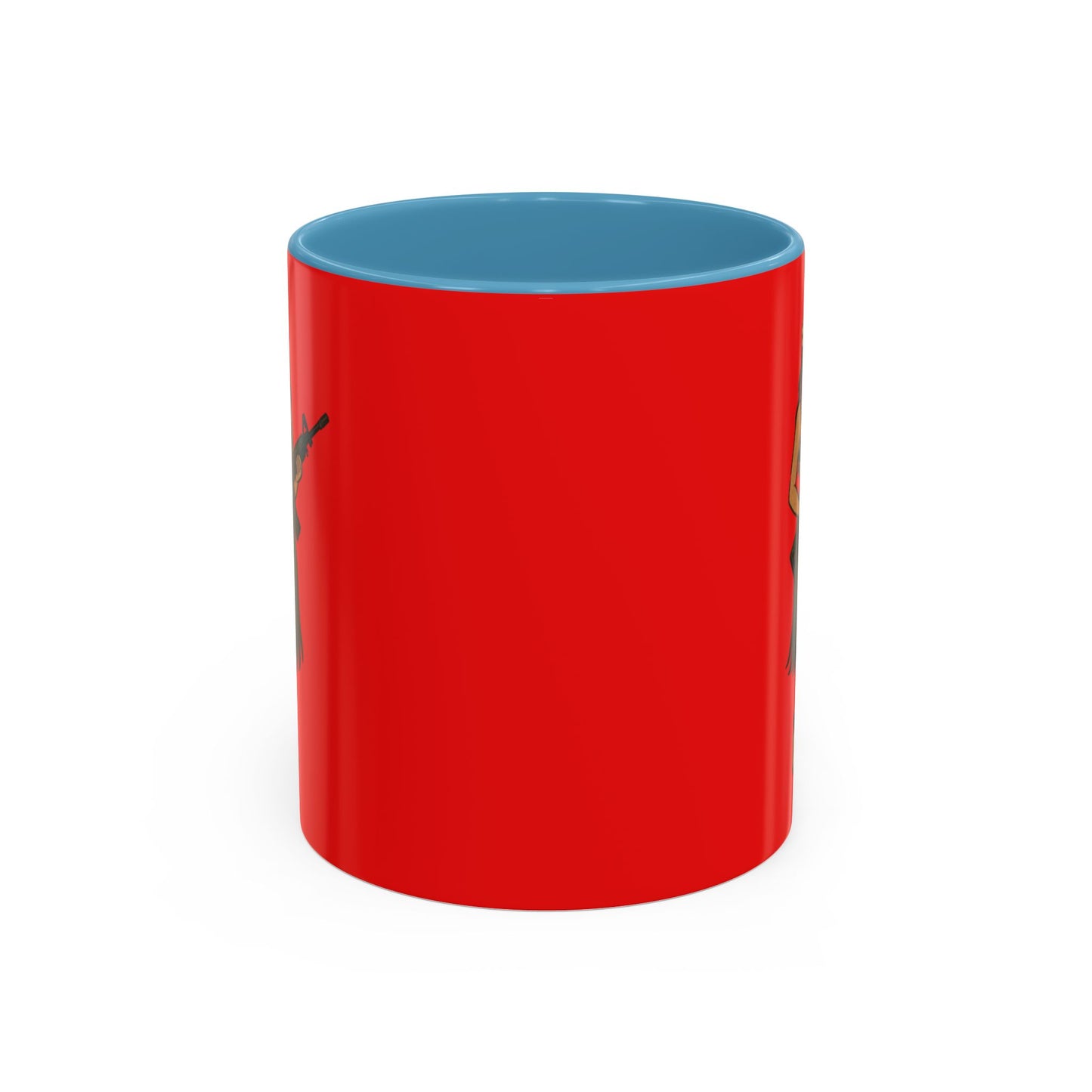 Hula Girl Packin' Heat Red Accent Mug by theGreenDragonTavern.shop