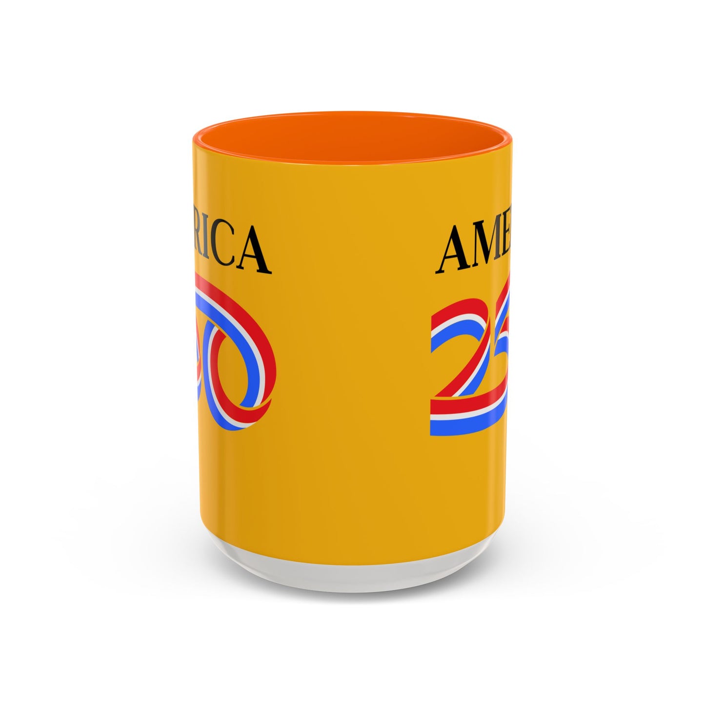 America 250 Yellow Accent Mug by theGreenDragonTavern.shop