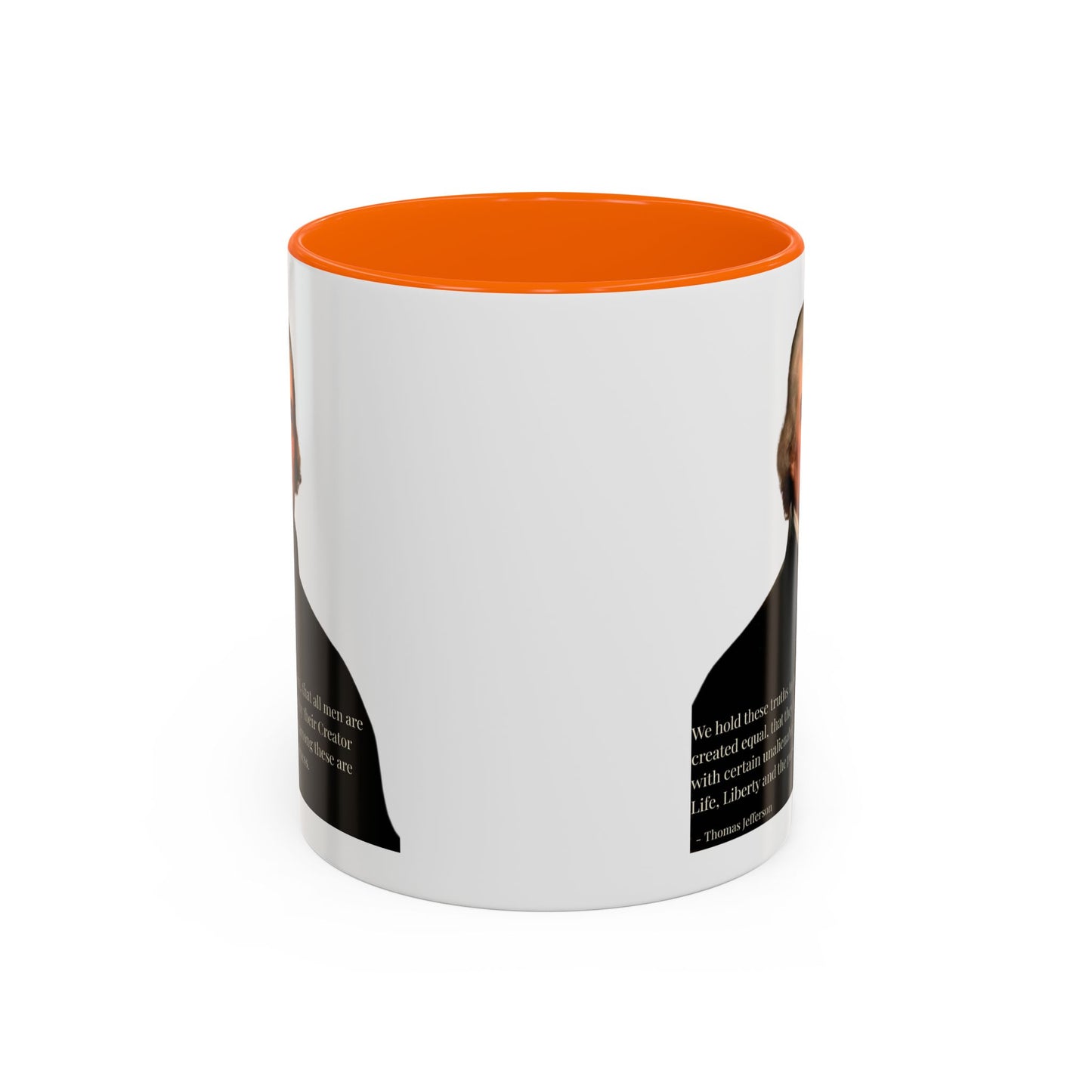 We hold these truths to be self-evident White Accent Mug by theGreenDragonTavern.shop