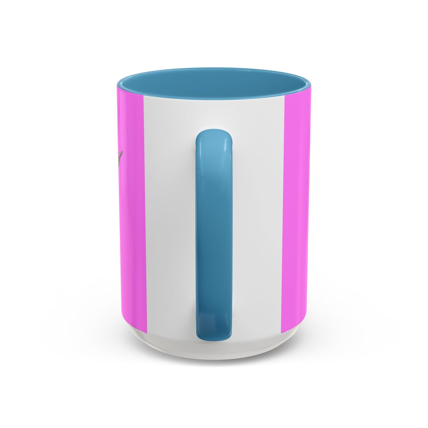 Hula Girl Packin' Heat Pink Accent Mug by theGreenDragonTavern.shop