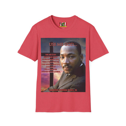 Use Me God, MLK Jr Light colors Unisex T-Shirt by theGreenDragonTavern.shop