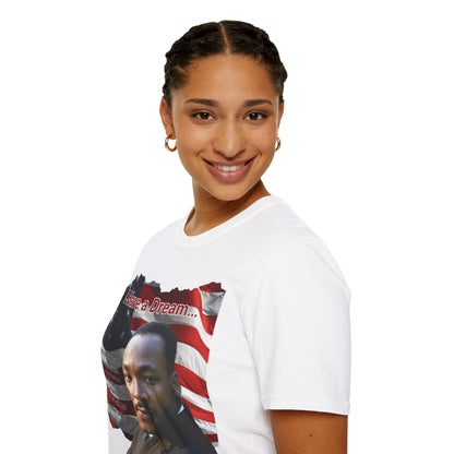 "I Have a Dream" MLKJr Light colors Unisex T-Shirt by theGreenDragonTavern.shop