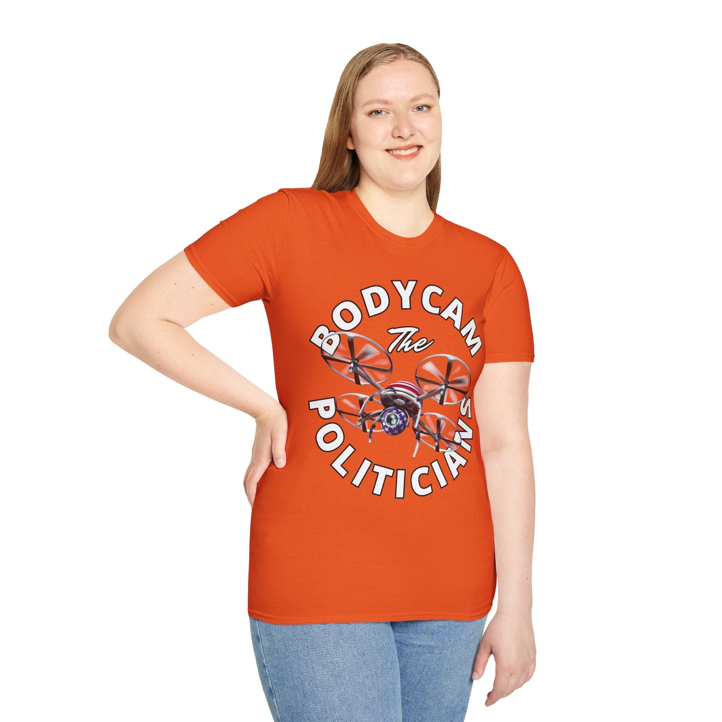 Bodycam the Politicians Drone Light colors Unisex T-Shirt by theGreenDragonTavern.shop