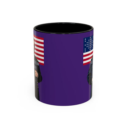 "Traitors and Patriots" Ulysses Grant Dark Purple Accent Mug by theGreenDragonTavern.shop