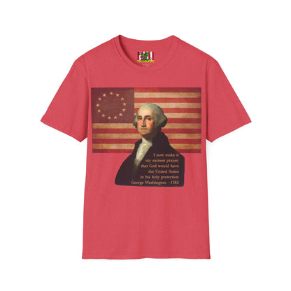 Washington's Earnest Prayer Light colors Unisex T-Shirt by theGreenDragonTavern.shop
