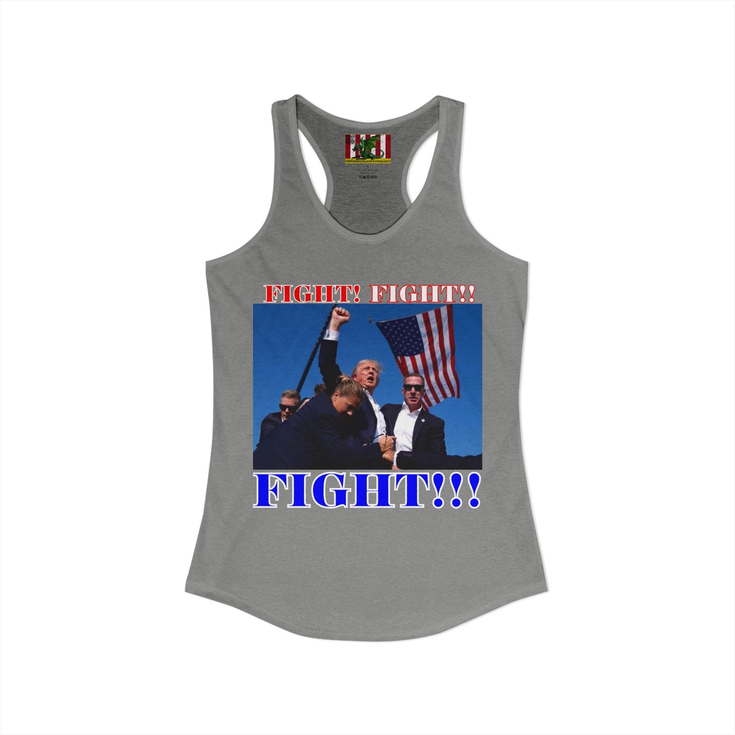 FIGHT! FIGHT!! FIGHT!!! Women's Racerback Tank Top by theGreenDragonTavern.shop