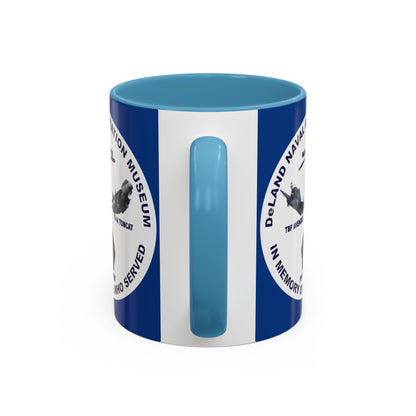 DNASM Student Art Blue Accent Mug by theGreenDragonTavern.shop