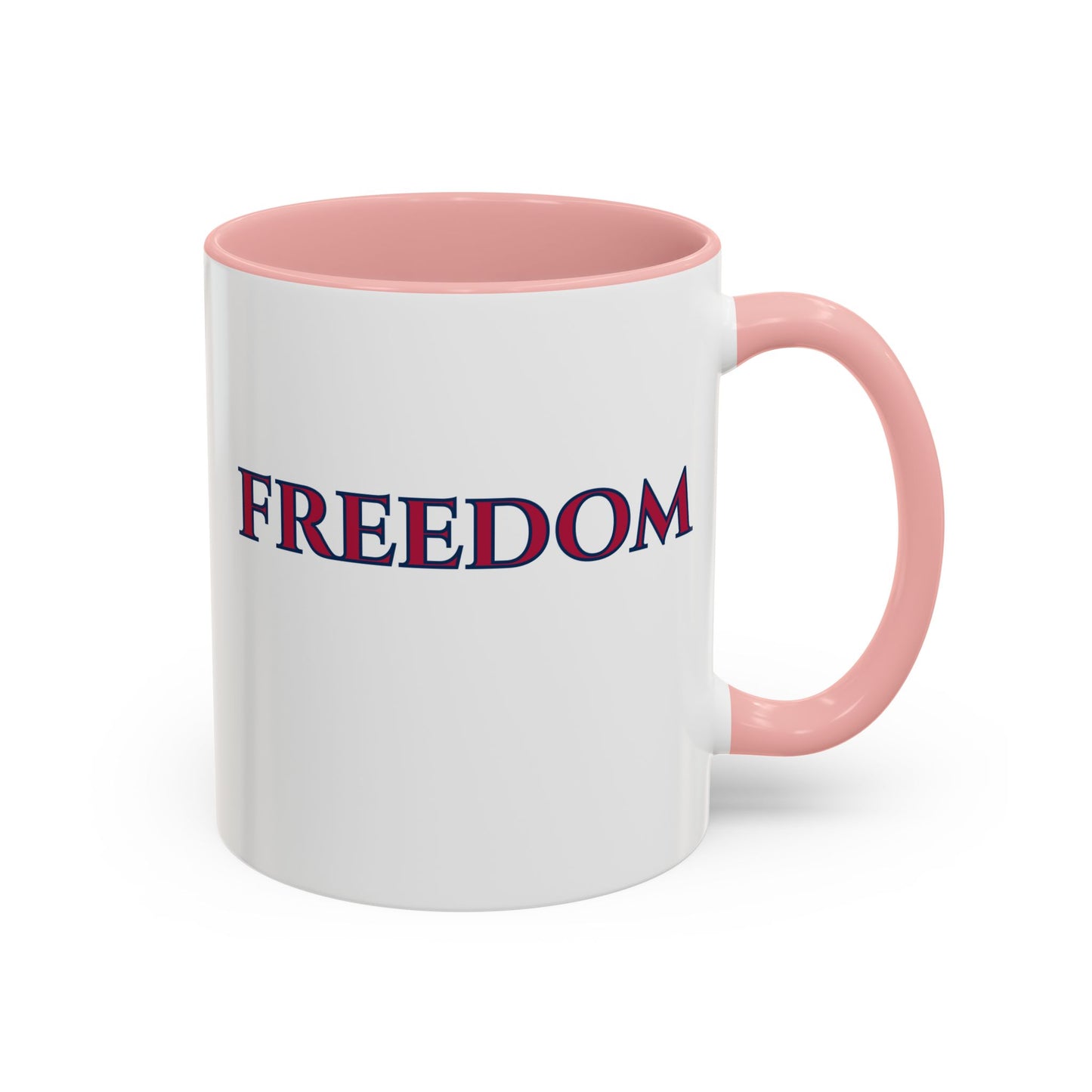 Freedom, White Accent Mug by theGreenDragonTavern.shop