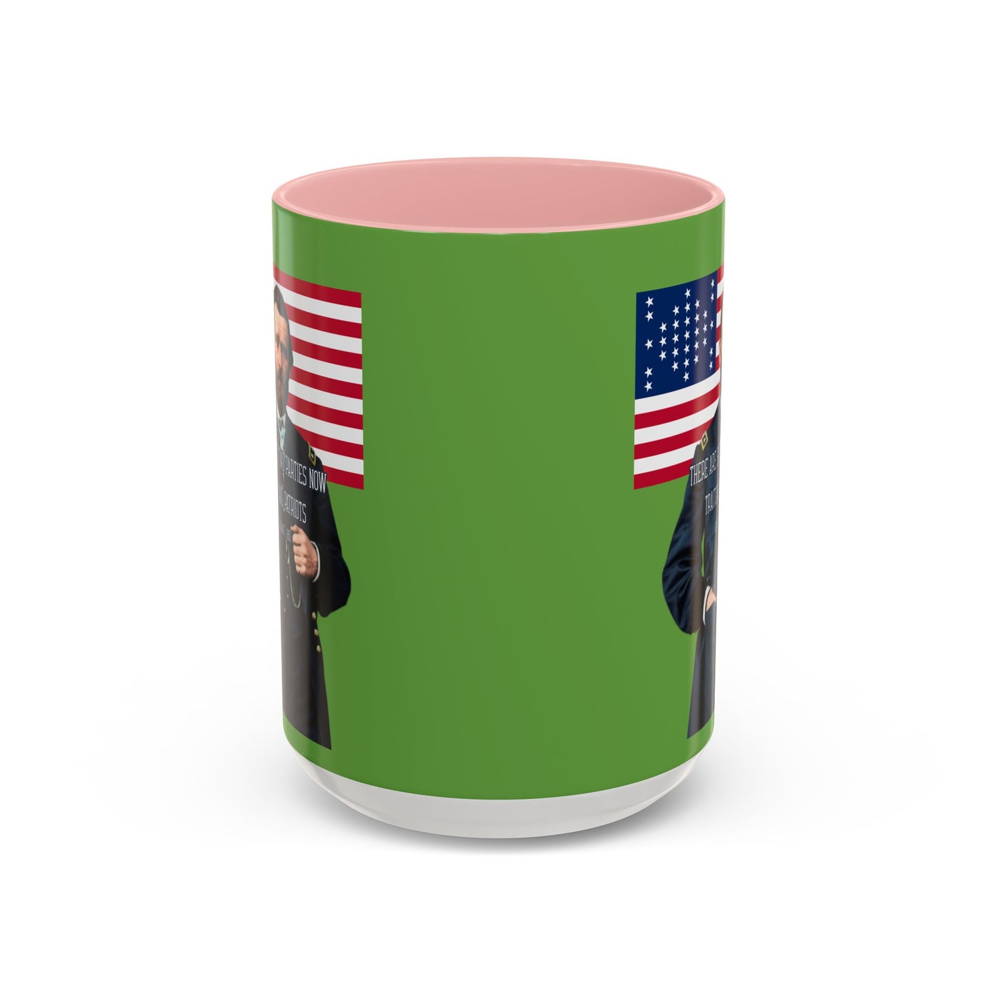 "Traitors and Patriots" Ulysses Grant Green Accent Mug by theGreenDragonTavern.shop