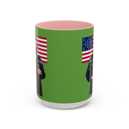 "Traitors and Patriots" Ulysses Grant Green Accent Mug by theGreenDragonTavern.shop