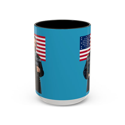 "Traitors and Patriots" Ulysses Grant Turquoise Accent Mug by theGreenDragonTavern.shop