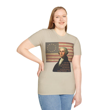 Washington's Earnest Prayer Light colors Unisex T-Shirt by theGreenDragonTavern.shop
