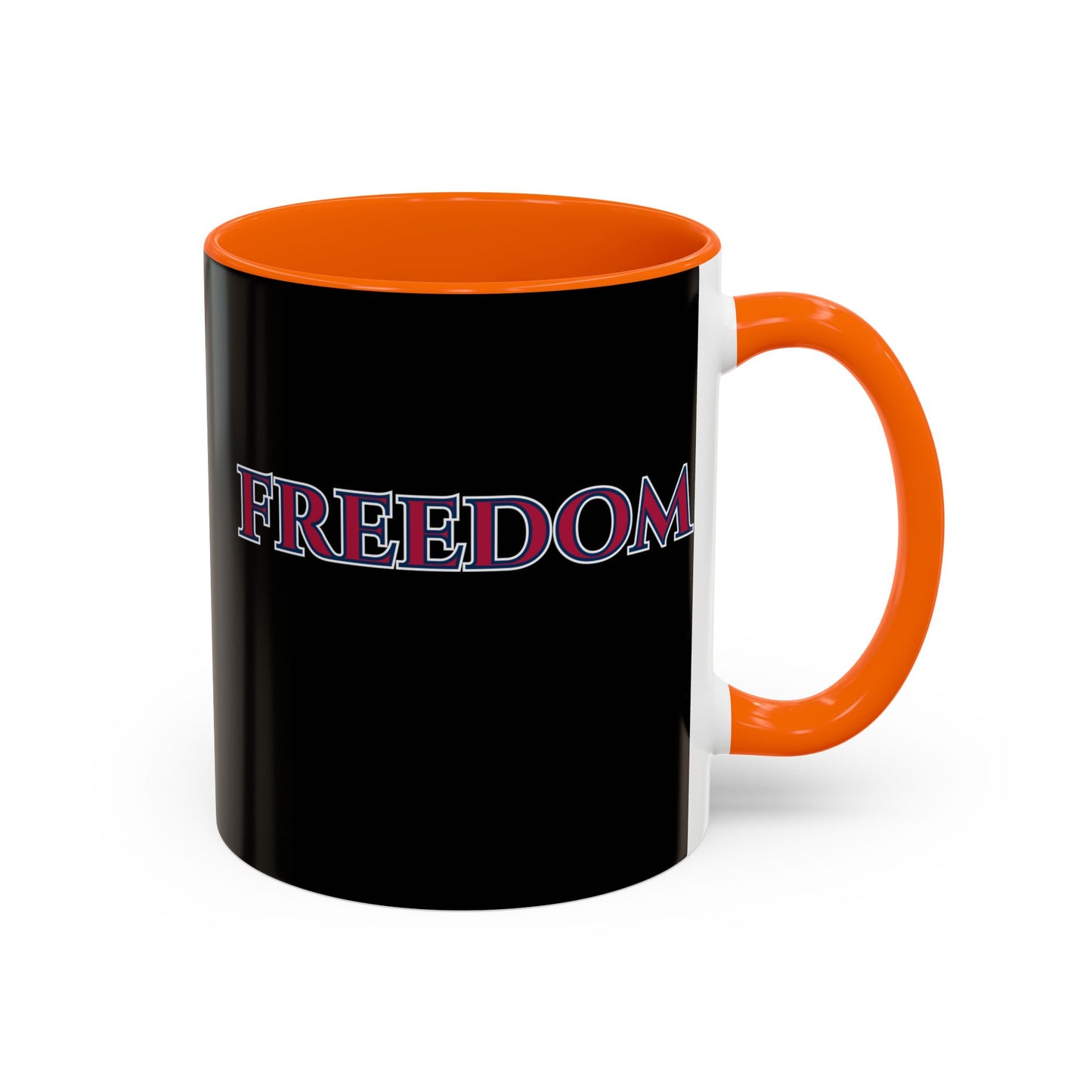 Freedom, Black Accent Mug by theGreenDragonTavern.shop