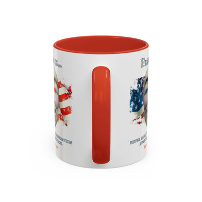 Ronald Reagan Freedom Vendetta White Accent Mug by theGreenDragonTavern.shop