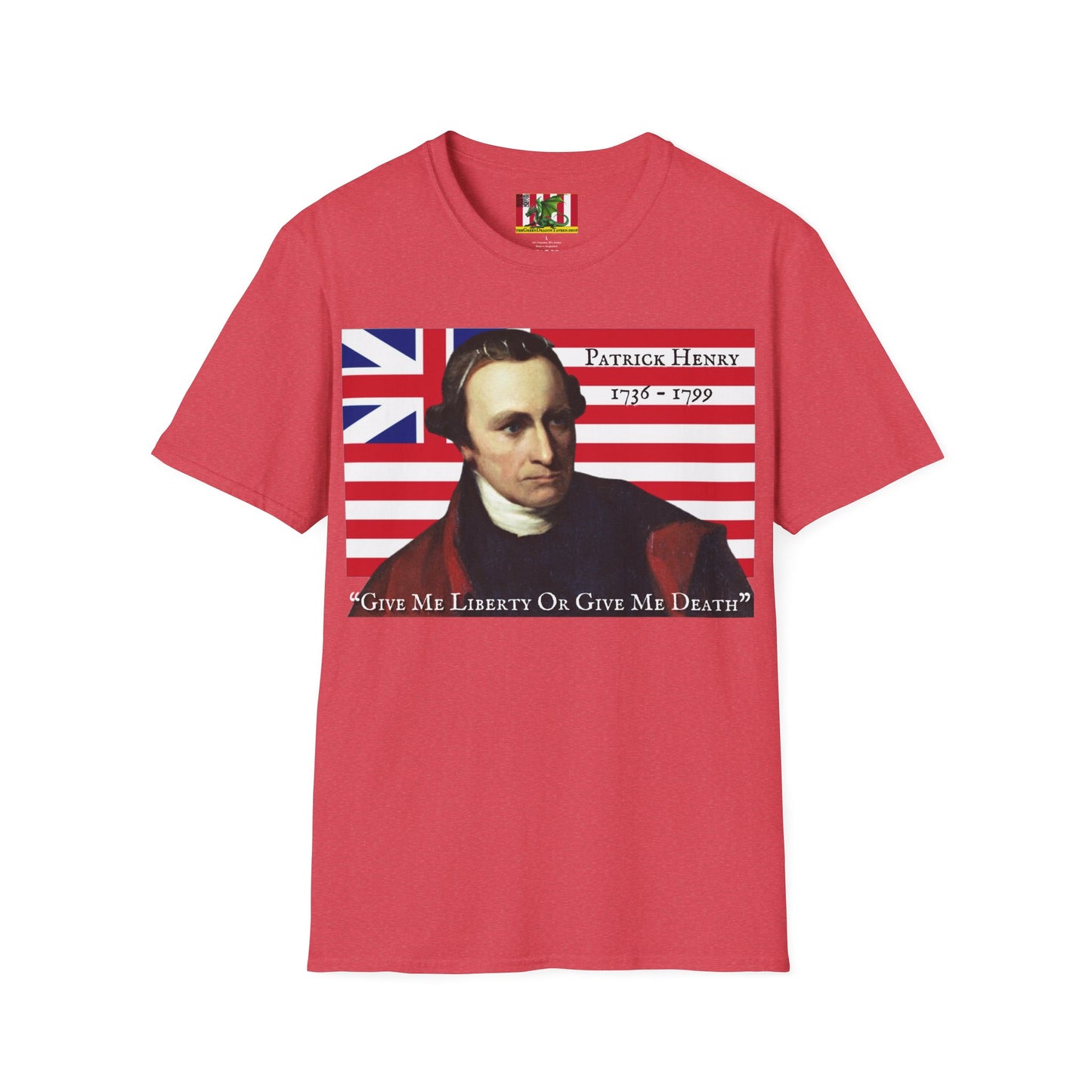 Patrick Henry Light colors Unisex T-Shirt by theGreenDragonTavern.shop
