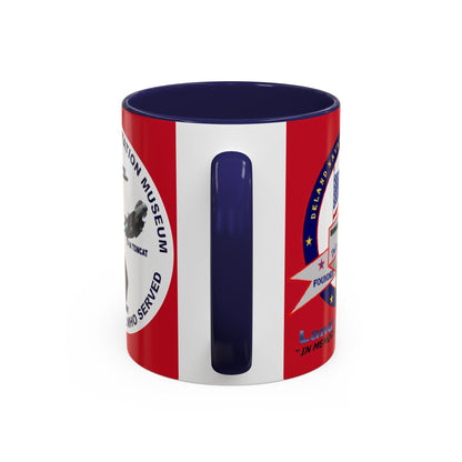 DNASM 2-sided, Founding & Student Art w/WhiteBG Red Accent Mug by theGreenDragonTavern.shop