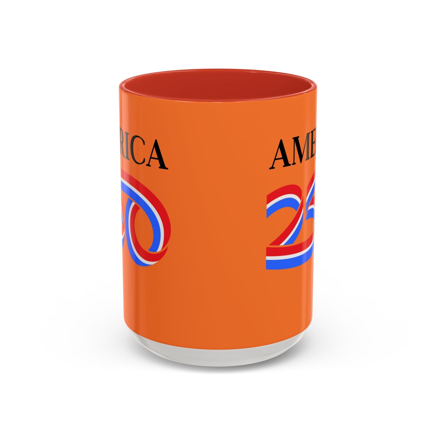 America 250 Orange Accent Mug by theGreenDragonTavern.shop