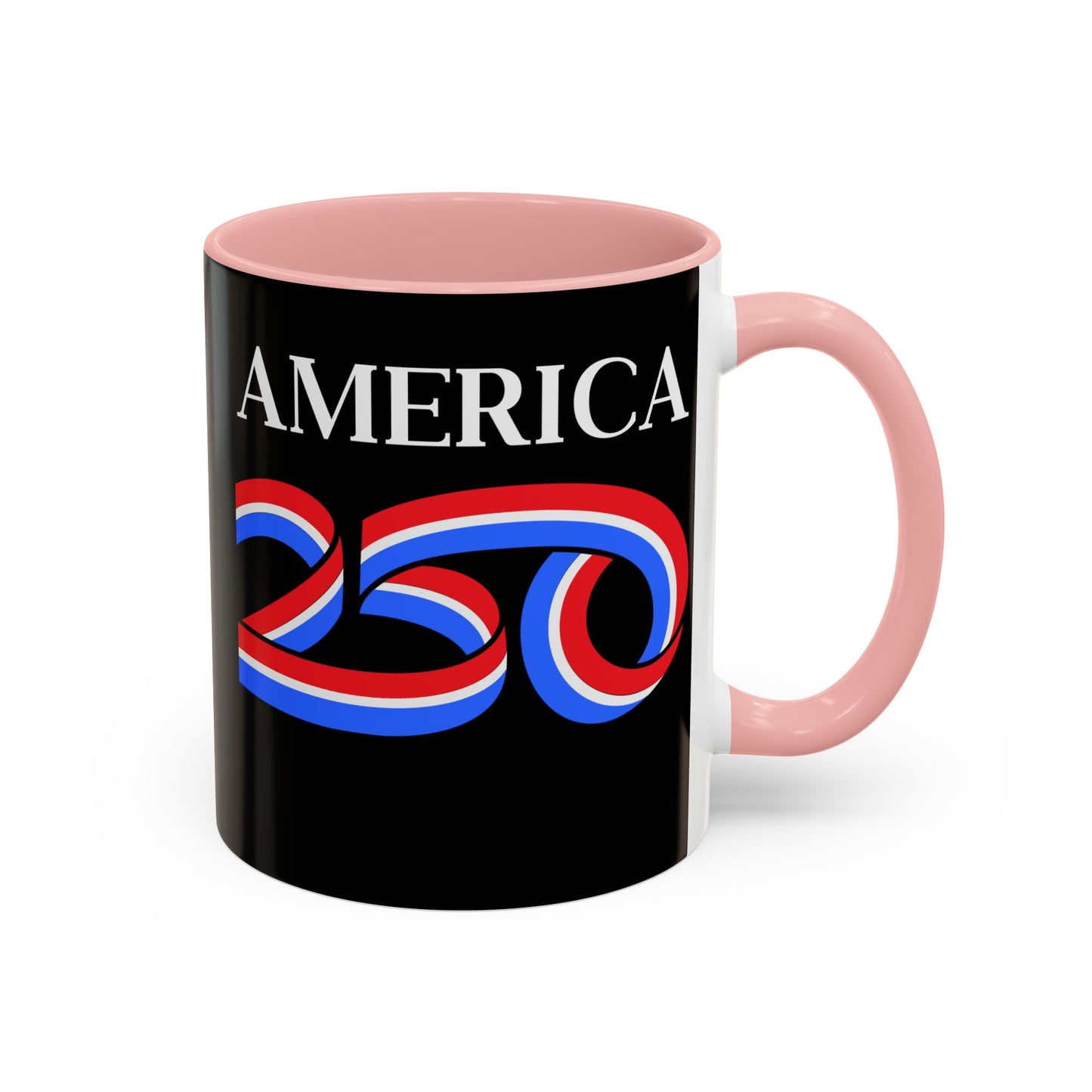 America 250 Black Accent Mug by theGreenDragonTavern.shop