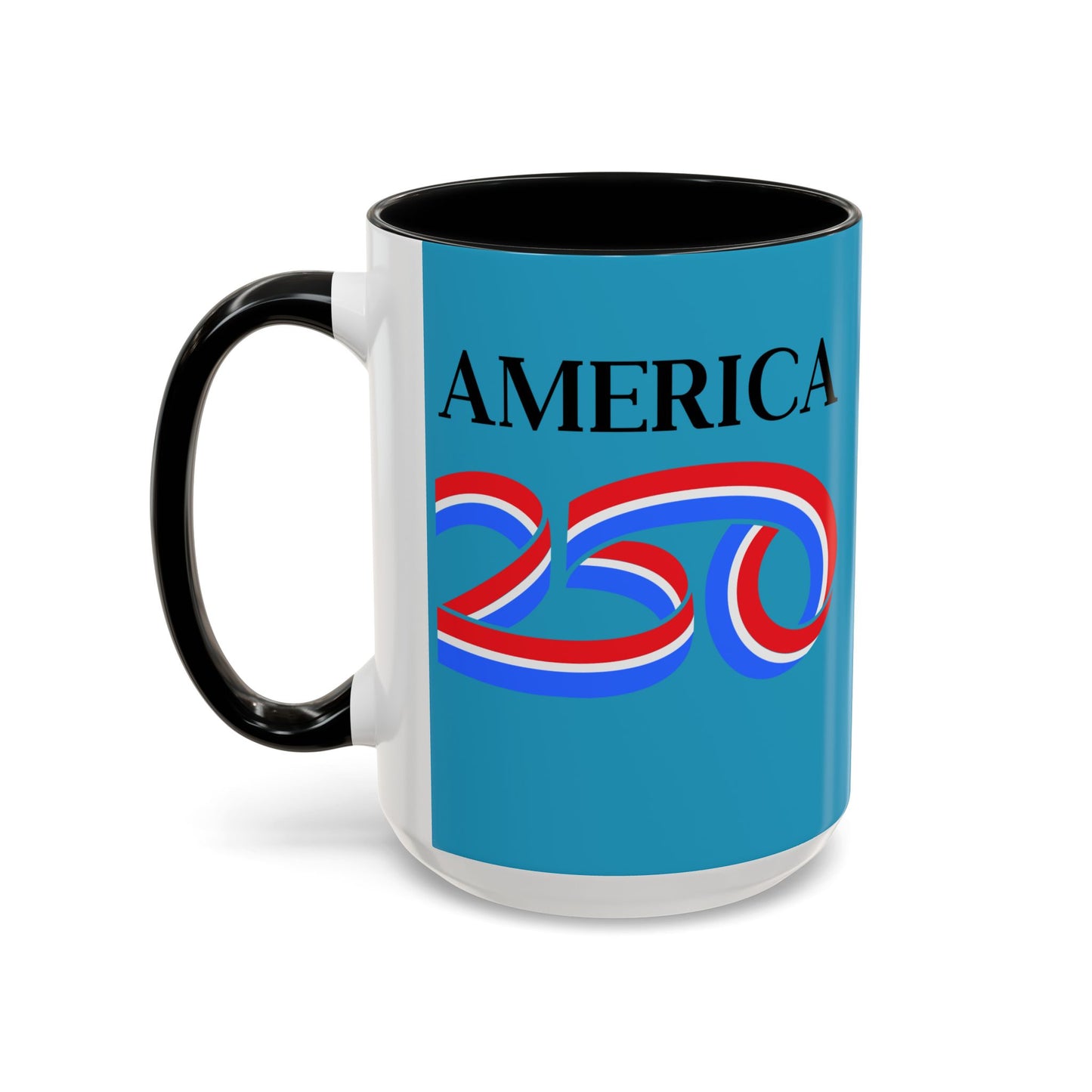America 250 Turquoise Accent Mug by theGreenDragonTavern.shop