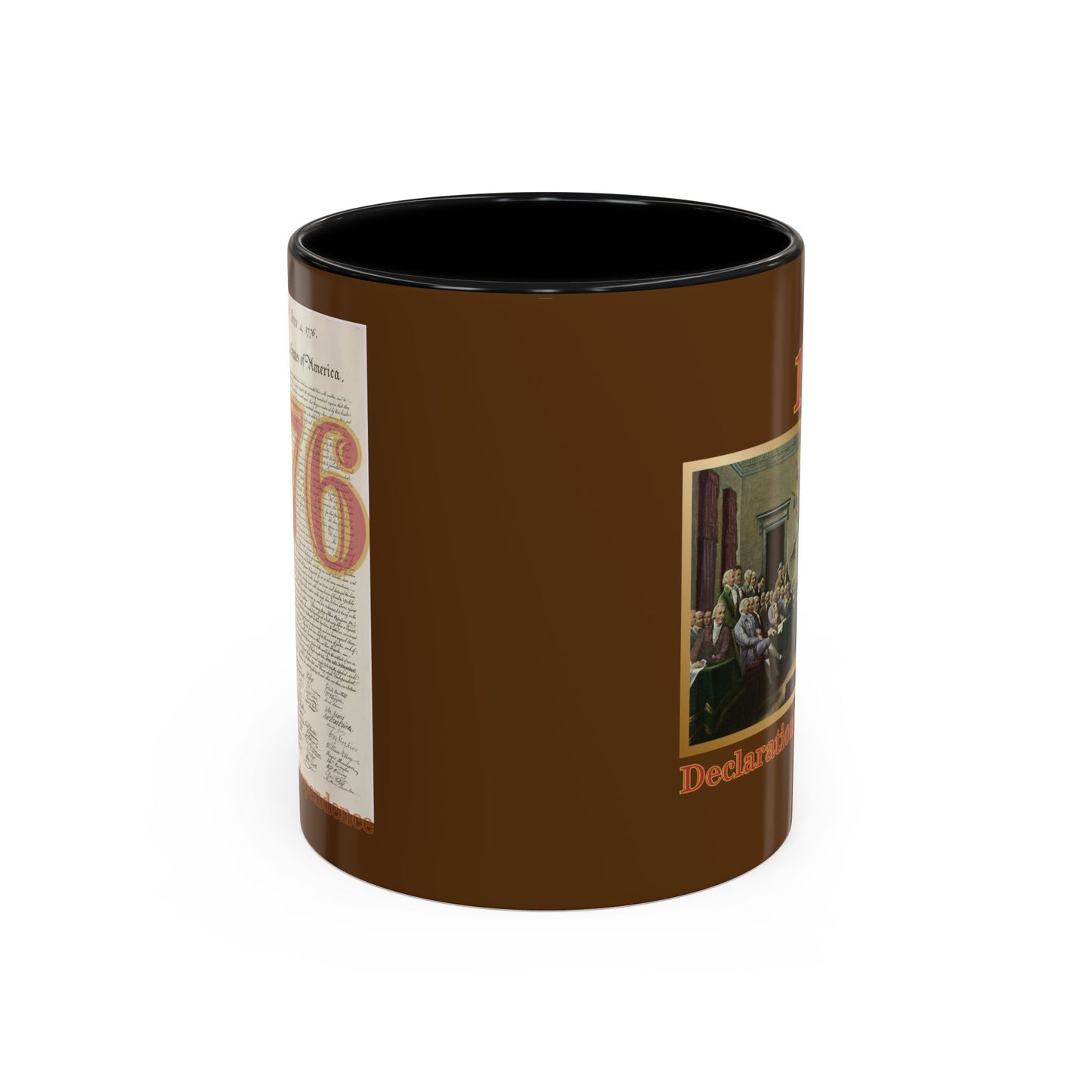 Declaration of Independence Brown Accent Mug by theGreenDragonTavern.shop