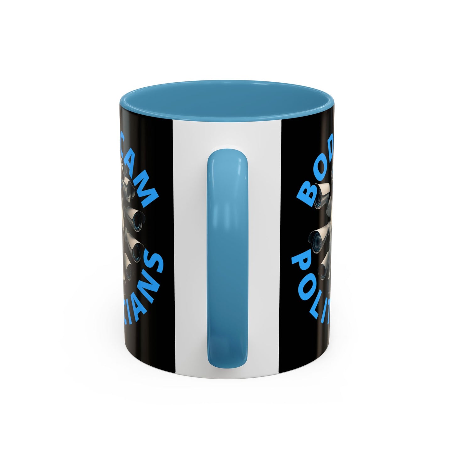 Bodycam the Politicians Cameras Black Accent Mug by theGreenDragonTavern.shop