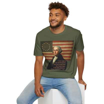 Washington's Earnest Prayer Dark colors Unisex T-Shirt by theGreenDragonTavern.shop