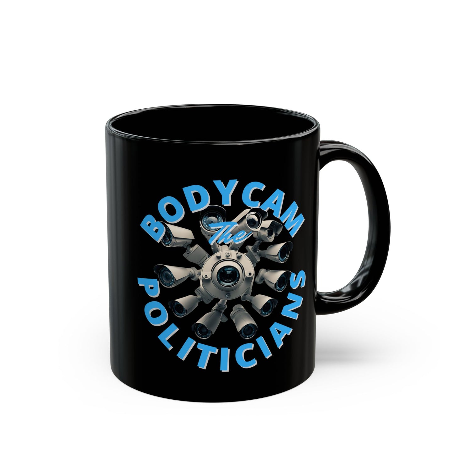 Bodycam the Politicians Cameras Black Mug by theGreenDragonTavern.shop