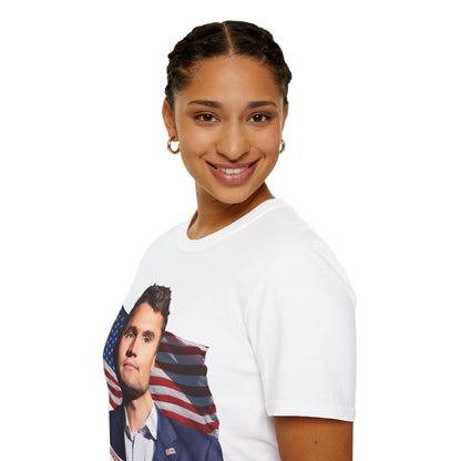 Charlie Kirk, Healthy Debate Light colors Unisex T-Shirt by theGreenDragonTavern.shop