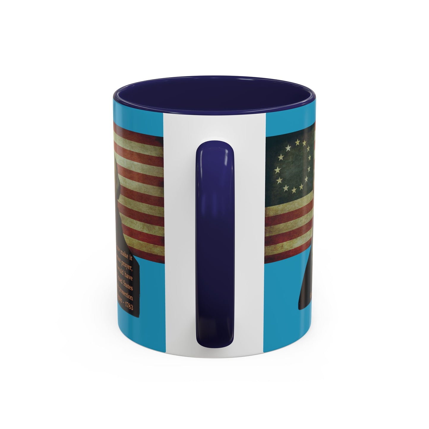 Washington's Earnest Prayer Turquoise Accent Mug by theGreenDragonTavern.shop