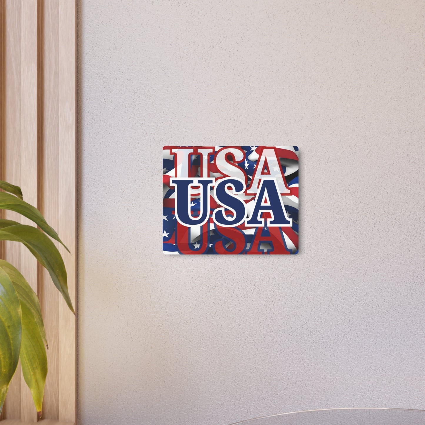 USA! USA! USA Blue Center Metal Art Sign by theGreenDragonTavern.shop