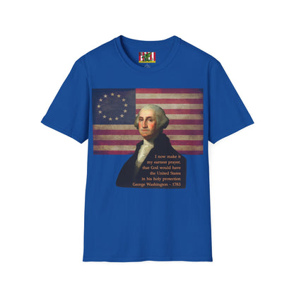 Washington's Earnest Prayer Dark colors Unisex T-Shirt by theGreenDragonTavern.shop