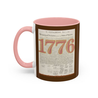 Declaration of Independence Brown Accent Mug by theGreenDragonTavern.shop