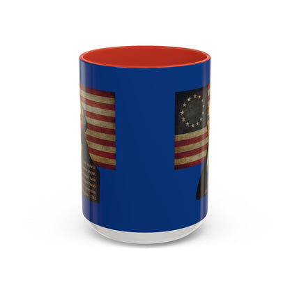 Washington's Earnest Prayer Dark Blue Accent Mug by theGreenDragonTavern.shop