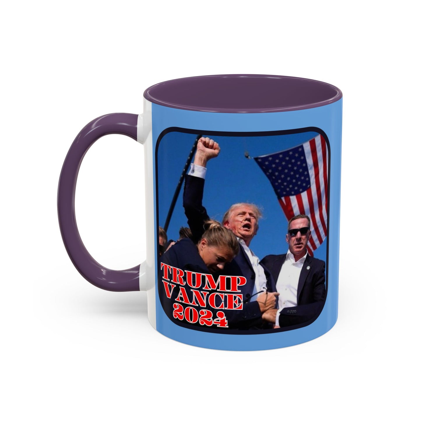 Trump and Vance 2024 Accent Mug by theGreenDragonTavern.shop