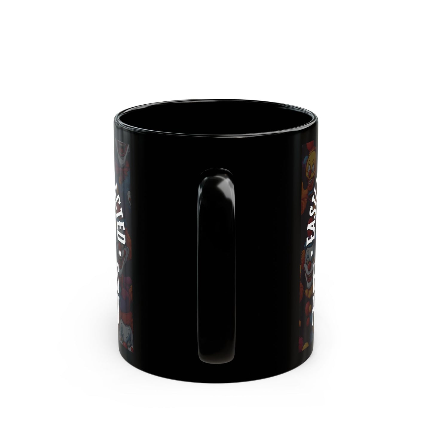 Easily Distracted by Heinous Fuckery Little Jinx Black Mug by theGreenDragonTavern.shop