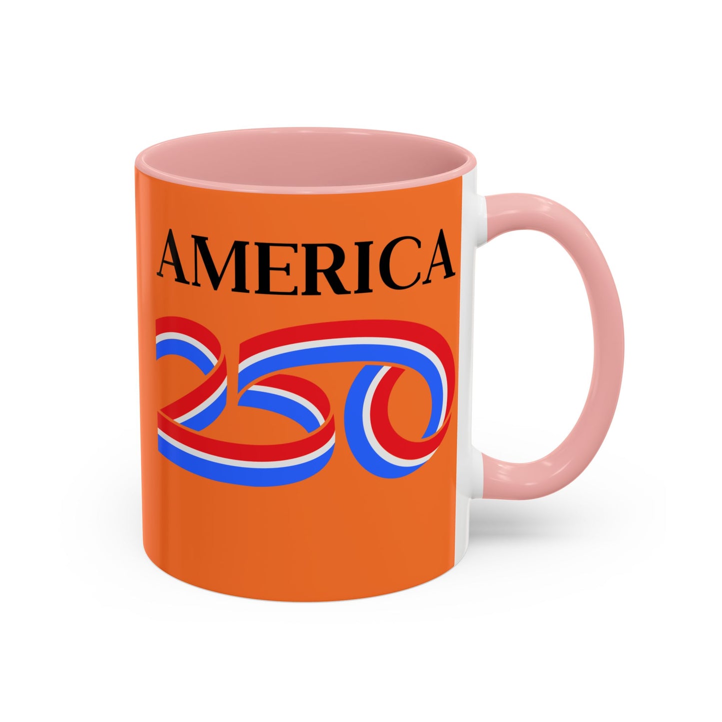 America 250 Orange Accent Mug by theGreenDragonTavern.shop