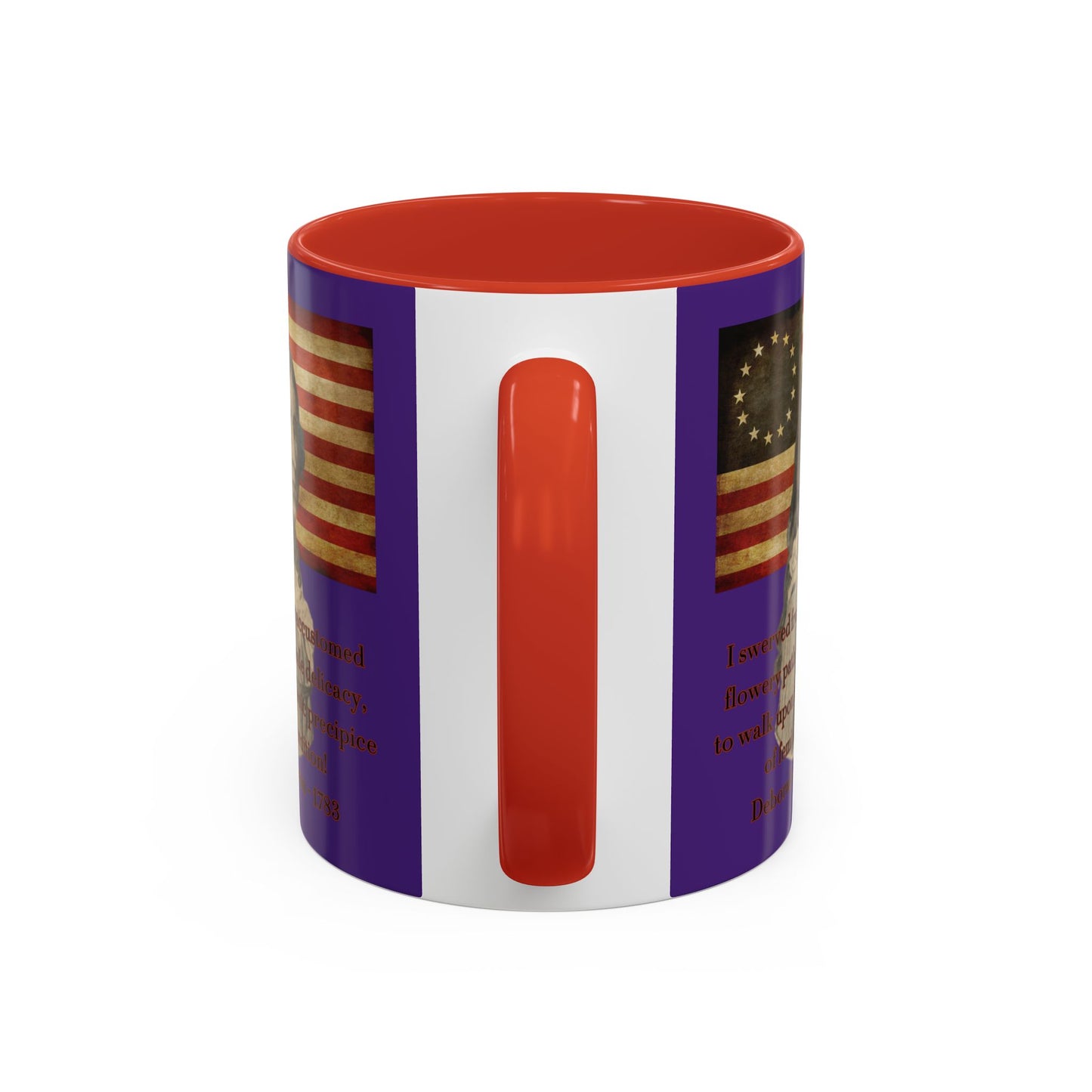 Deborah Sampson, America's Mulan Dark Purple Accent Mug by theGreenDragonTavern.shop