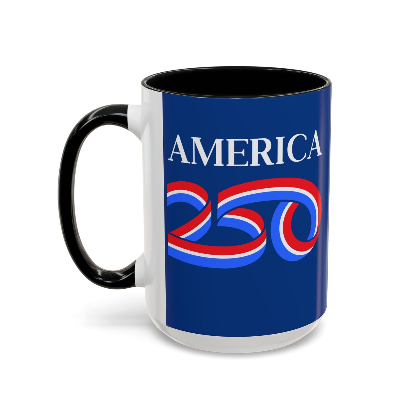America 250 Dark Blue Accent Mug by theGreenDragonTavern.shop