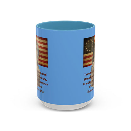 Deborah Sampson, America's Mulan Light Blue Accent Mug by theGreenDragonTavern.shop