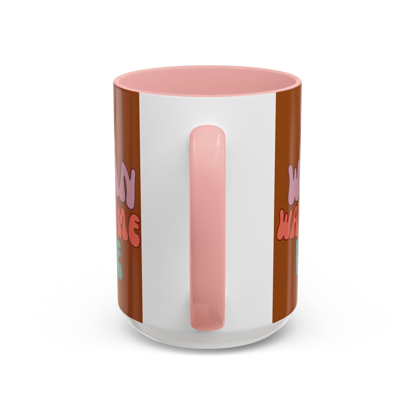 I Am Woman Watch Me Vote Brown Accent Mug by theGreenDragonTavern.shop
