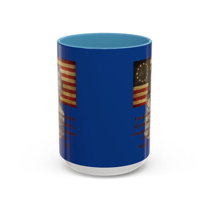 Deborah Sampson, America's Mulan Dark Blue Accent Mug by theGreenDragonTavern.shop