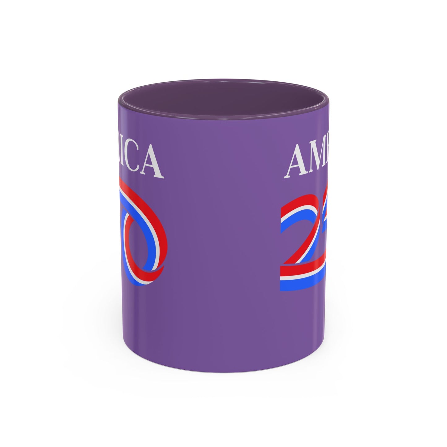 America 250 Light Purple Accent Mug by theGreenDragonTavern.shop