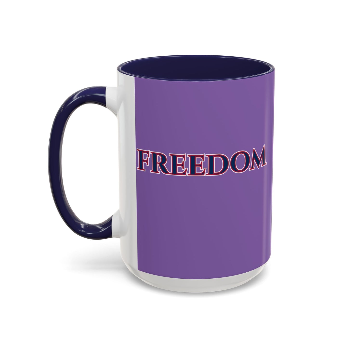 Freedom, Light Purple Accent Mug by theGreenDragonTavern.shop
