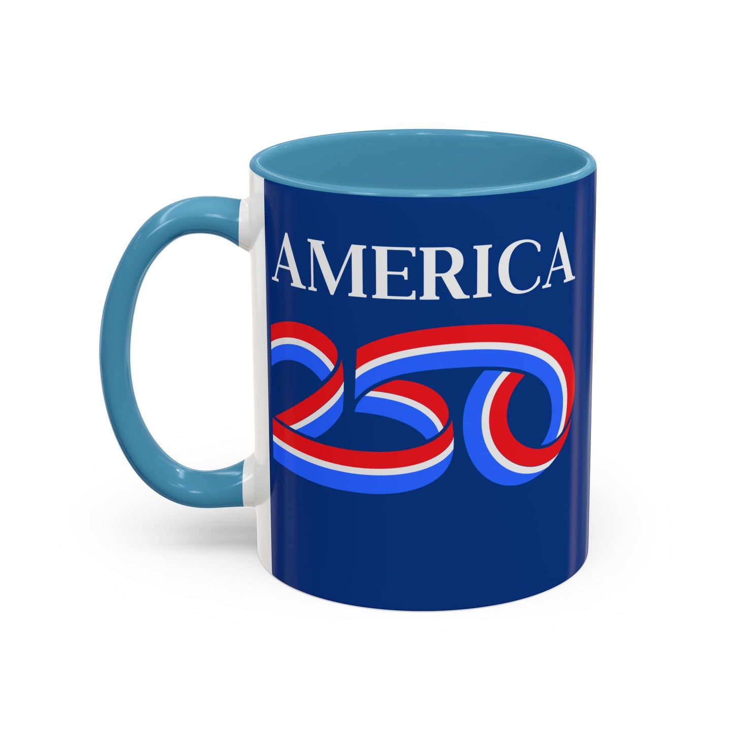 America 250 Dark Blue Accent Mug by theGreenDragonTavern.shop