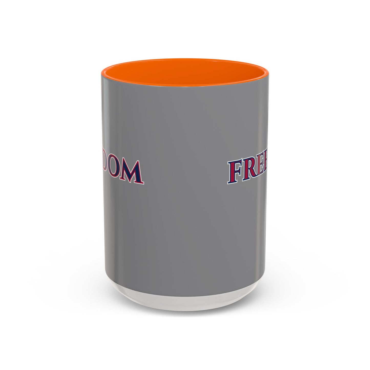 Freedom, Grey Accent Mug by theGreenDragonTavern.shop