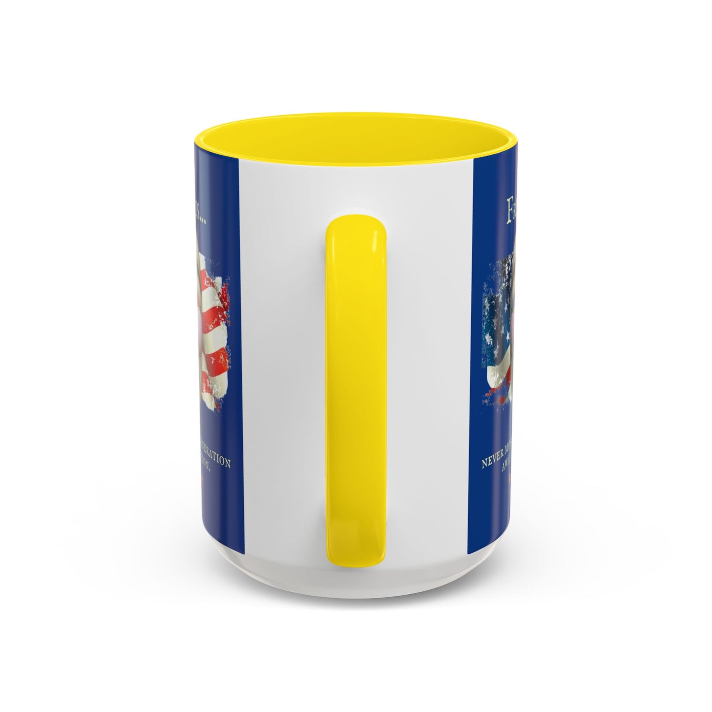 Ronald Reagan Freedom Vendetta Blue Accent Mug by theGreenDragonTavern.shop