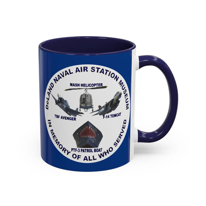 DNASM Student Art Blue Accent Mug by theGreenDragonTavern.shop