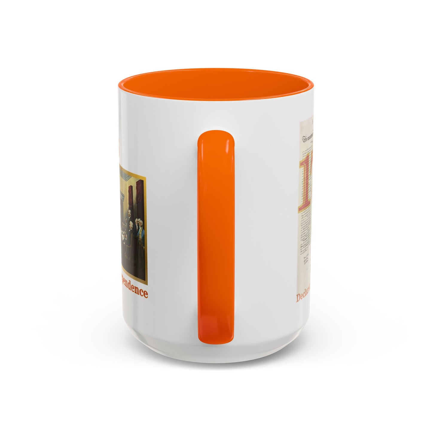 Declaration of Independence White Accent Mug by theGreenDragonTavern.shop