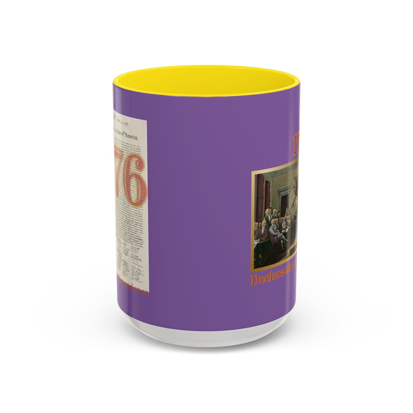Declaration of Independence Light Purple Accent Mug by theGreenDragonTavern.shop